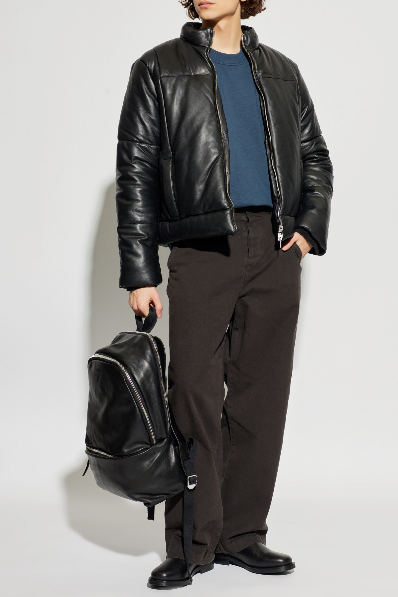 AllSaints Leather jacket 'Furse' | Men's | Vitkac